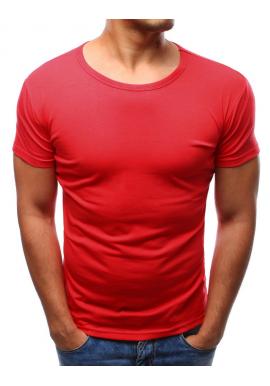 Pánske tričko s krátkym rukávom v červenej farbe
