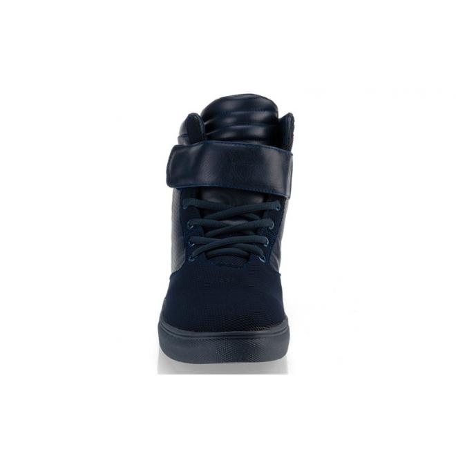 čierne pánske šnúrovacie Sneakersy so suchým zipsom