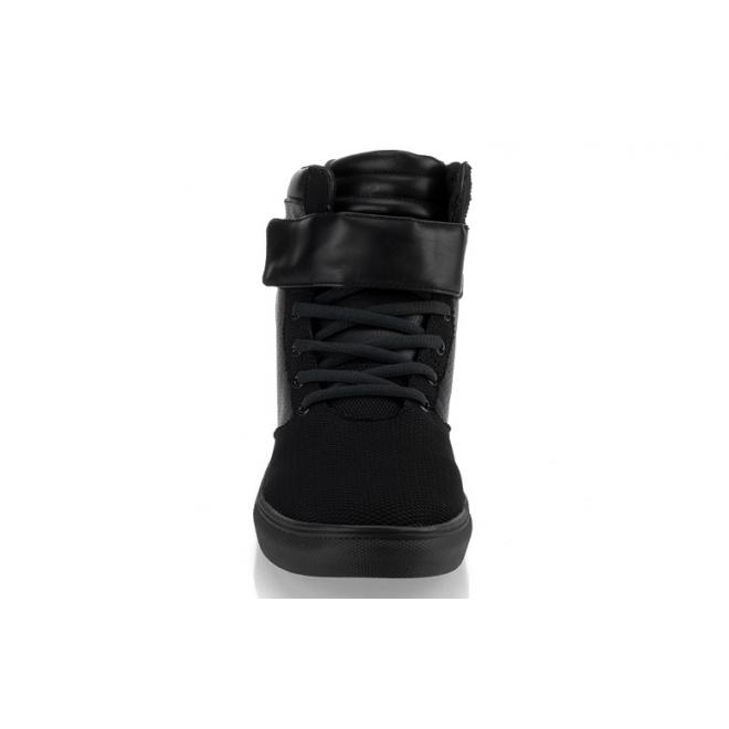 Čierne šnúrovacie Sneakersy so suchým zipsom pre pánov