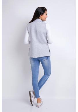 Pekná sivá vesta pre dámy