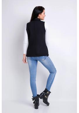 Dámska vesta v čiernej farbe