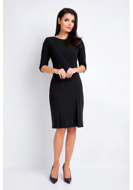 Dámske elegantné šaty čiernej farby s 3/4 rukávom