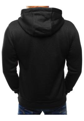 Čierna mikina s klokaním vreckom pre pánov