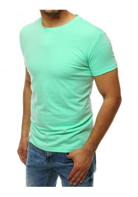 Pánske klasické tričko s krátkym rukávom v mätovej farbe