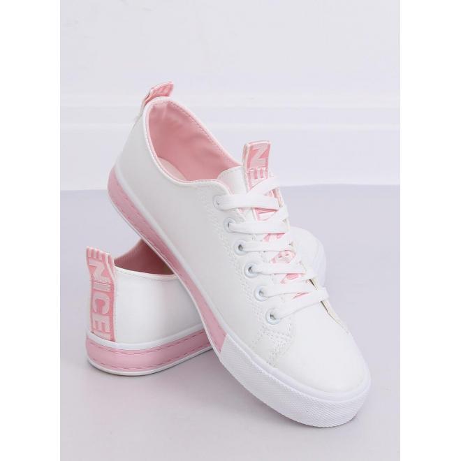 Bielo-ružové klasické tenisky pre dámy