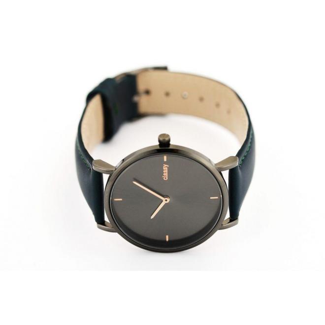 Dámske elegantné hodinky s čiernym ciferníkom v béžovej farbe