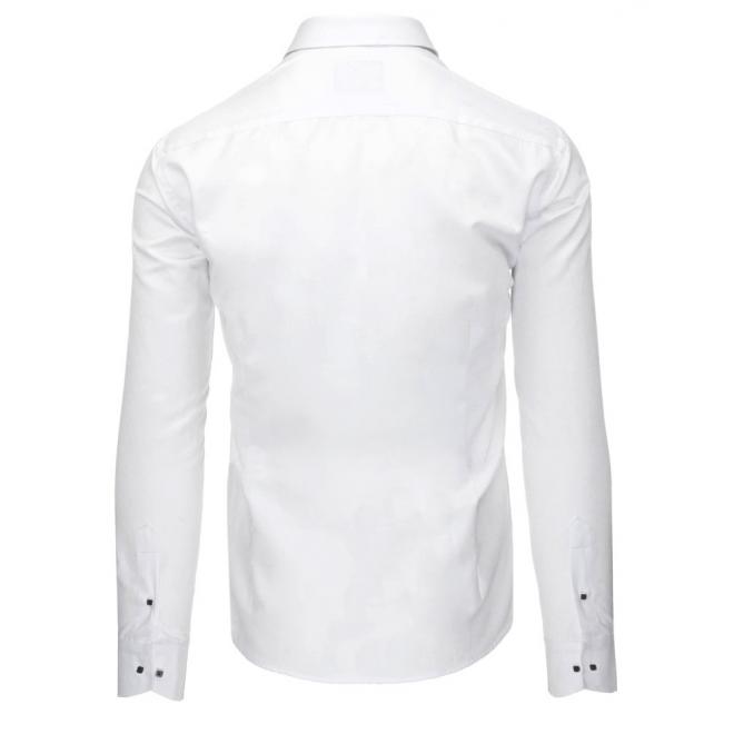Pánska elegantná košeľa bielej farby s dlhým rukávom