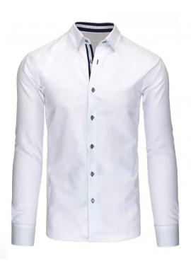 Košeľa v bielej farbe s dlhým rukávom pre pánov