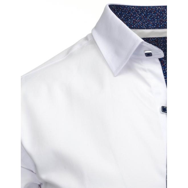 Elegantná biela košeľa s dlhým rukávom pre pánov