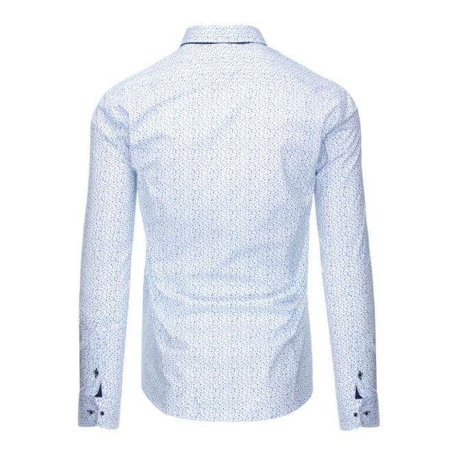Pánska vzorovaná košeľa modrej farby