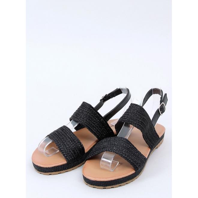 Štýlové dámske sandále čiernej farby