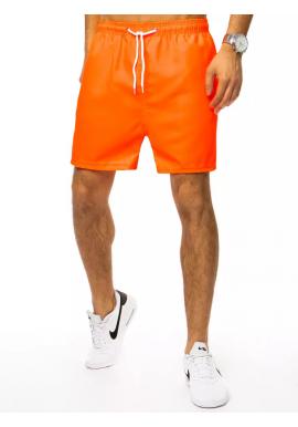 Kraťasové pánske plavky oranžovej farby s vreckom