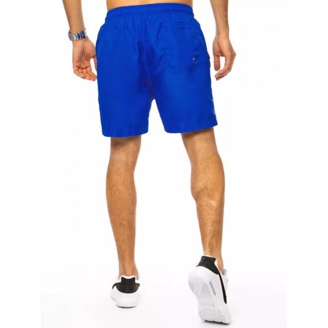 Pánske plavecké šortky s vreckom v modrej farbe