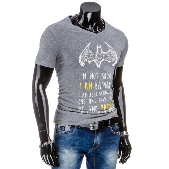 Pánske tričko v tmavomodrej farbe s motívom Batmana
