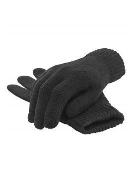 Pánske teplé vlnené rukavice na zimu v čiernej farbe
