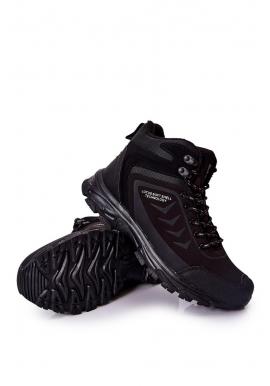 Čierne oteplené športové topánky pre pánov