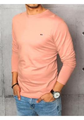 Pánske tričko s dlhým rukávom v ružovej farbe