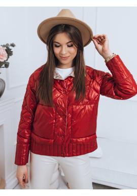 Obojstranná dámska bunda červenej farby
