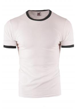 Pánske biele tričko s krátkym rukávom