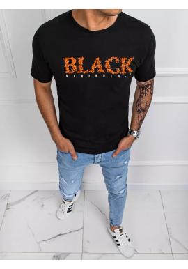 Bavlnené pánske tričká čiernej farby s potlačou