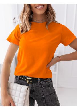 Dámske tričko oranžovej farby s krátkym rukávom