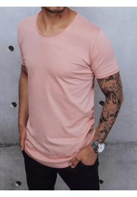 Ružové pánske tričko s krátkym rukávom