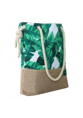 Plážová dámska taška s motívom listov