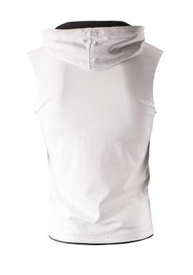 Pánske tričko s kapucňou v bielej farbe