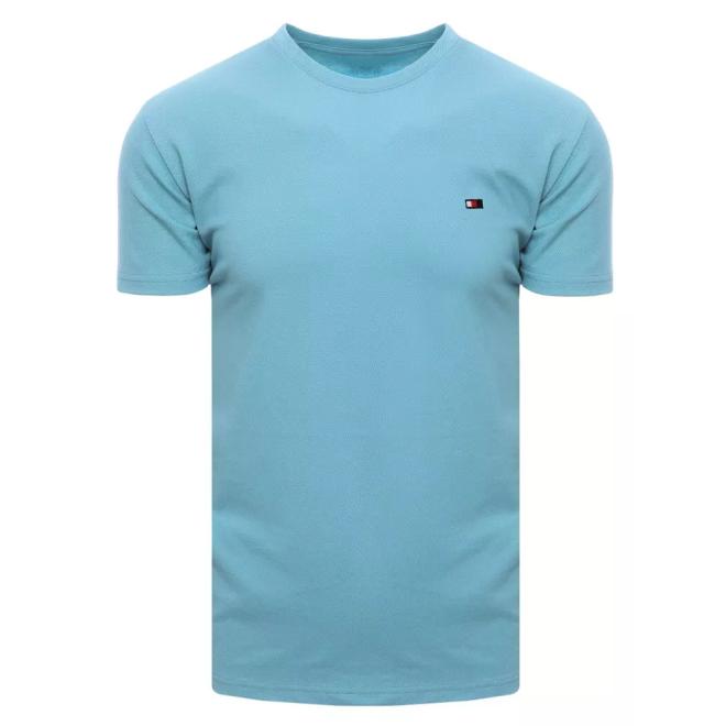 Modré basic tričko s krátkym rukávom