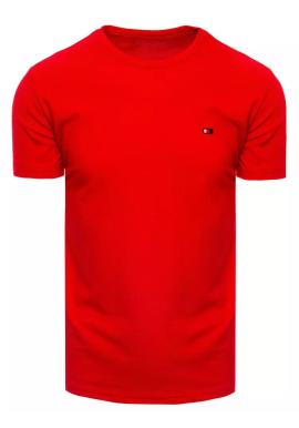 Červené basic tričko s krátkym rukávom