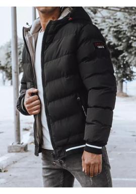 Obojstranná čierna bunda na zimu