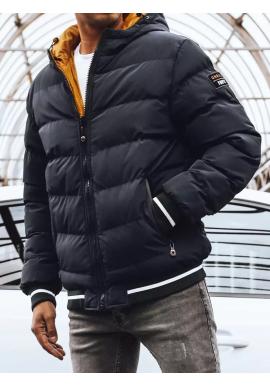 Obojstranná tmavomodrá bunda na zimu