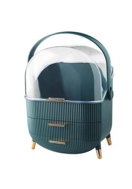 Zelený organizér na šperky/kozmetiku