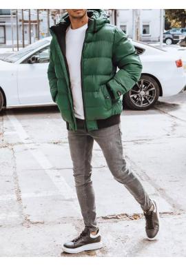 Zelená pánska bunda na zimu