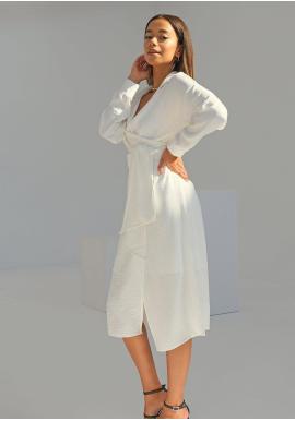 Košeľové šaty MOSQUITO v bielej farbe v akcii
