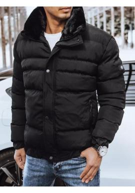 Prešívaná zimná bunda v čiernej farbe