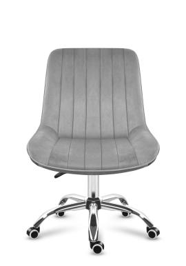 Kancelárske velúrové kreslo sivej farby