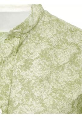 Pánska vzorovaná košeľa v zelenej farbe