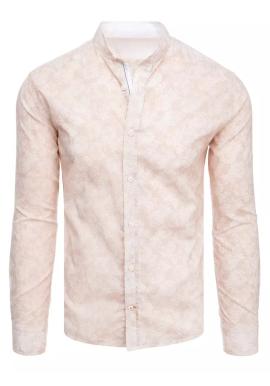 Ružová pánska košeľa so vzorom