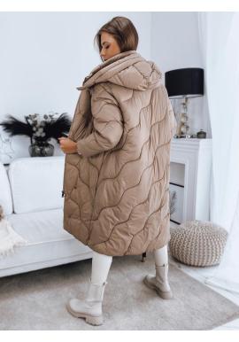 Béžová dámska bunda na zimu