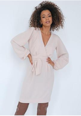 Béžové MOSQUITO šaty s jemným leskom v zľave