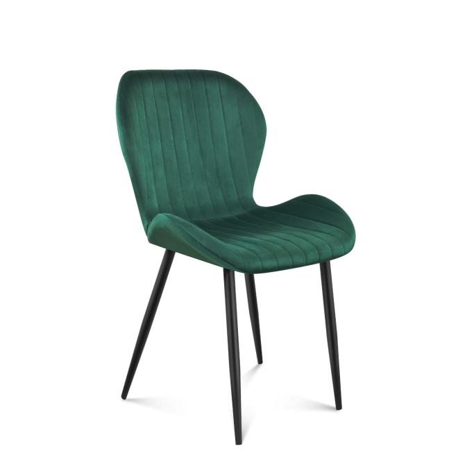 Velúrová stolička Mark Adler zelenej farby