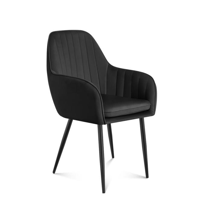 E-shop Čierna jedálenská stolička Mark Adler PRINCE 6.0 BLACK