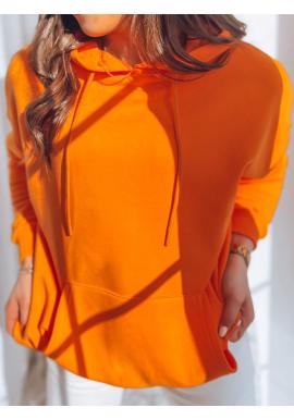 Oversize mikina v oranžovej farbe