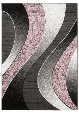 Moderný sivo-ružový koberec