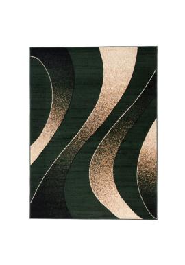 Vzorovaný zelený koberec