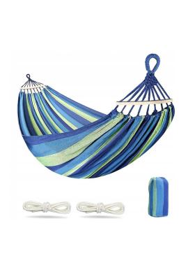 Modrá hojdacia sieť do záhrady - 260x160 cm