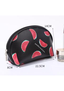 Kozmetická taška s melónmi v čiernej farbe