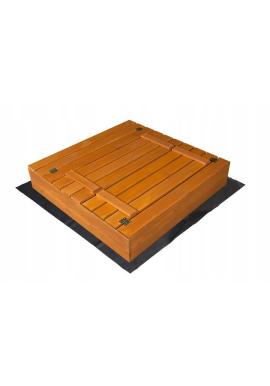 Detské uzatvárateľné pieskovisko s lavičkami - 100x100 cm