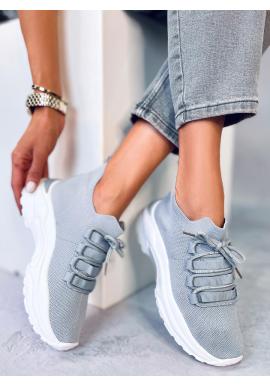 Sivé ponožkové tenisky